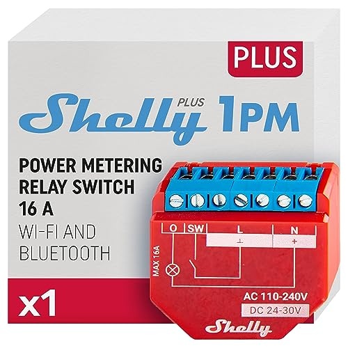 Rele Shelly Relais "Plus 1PM" WLAN 16A BT