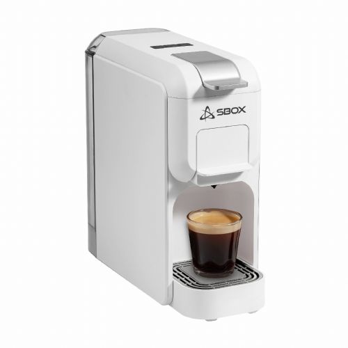 Kavni aparat SBOX CM-719 Barista 3v1, 15 bar, 800 ml, samodejni izklop, bele barve