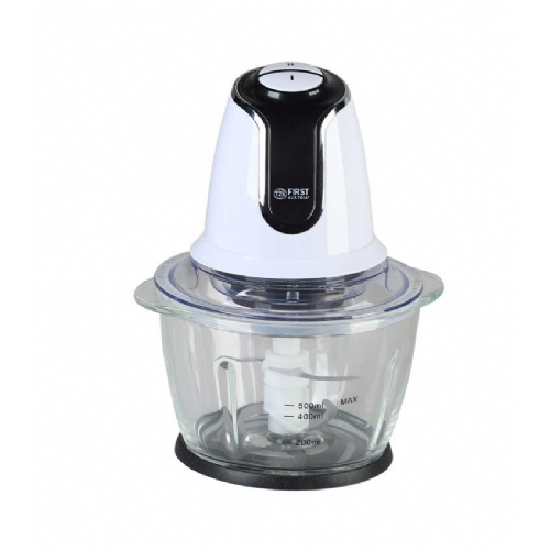 Sekljalnik FIRST, 1,2 l, steklena posoda, 4 rezila, 500 W