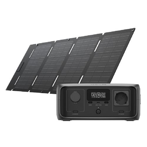 Elektrarna EcoFlow RIVER 3 UPS + sončna celica 45W USB-C