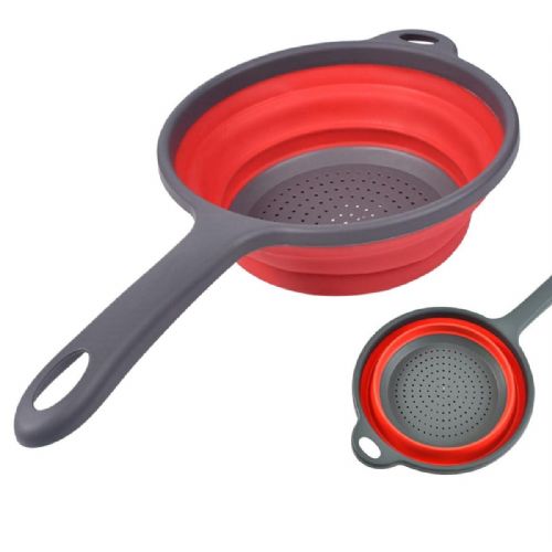 Silikonsko zložljivo cedilo Aptel - odcejalnik 20cm z ročo