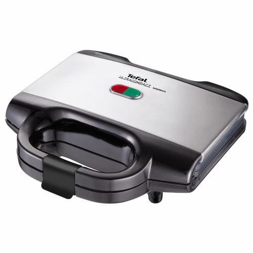 Kuhinjski žar Tefal SM 1552 UltraCompact, nerjaveče jeklo, teflonska prevleka, toplotno izoliran ročaj, 700 W, indikator delovanja