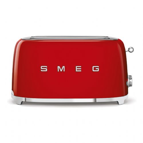 Opekač kruha SMEG TSF02RDEU za 4 rezine, rdeč