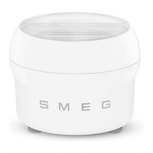Aparat za pripravo sladoleda Smeg Ice Cream Maker Insert 1,1 l, nerjaveče jeklo, bela, združljiv s SMF01/02/03/13