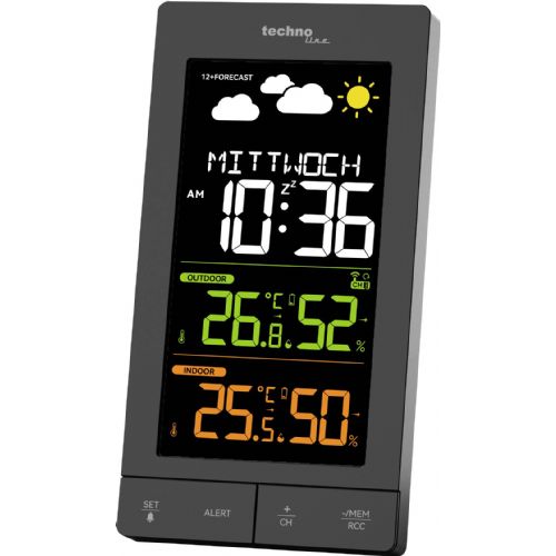 Digitalna brezžična vremenska postaja Techno Line WS6458, DCF77, 3 senzorji, prikaz temperature in vlage