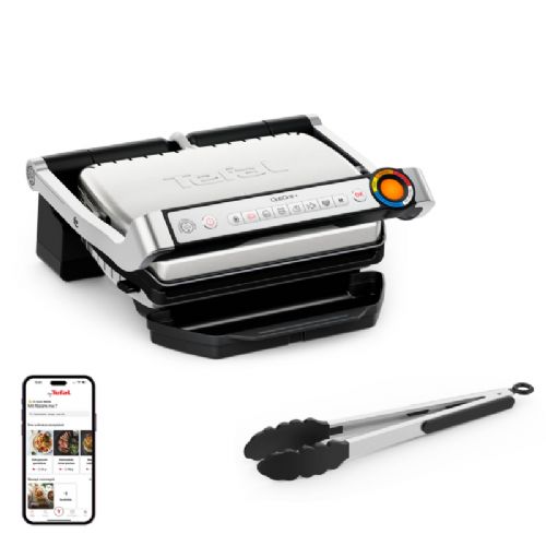 Kontaktni žar Tefal OptiGrill+ GC718D10, 2000 W, 6 programov, samodejno prilagajanje pečenja, odstranljive plošče