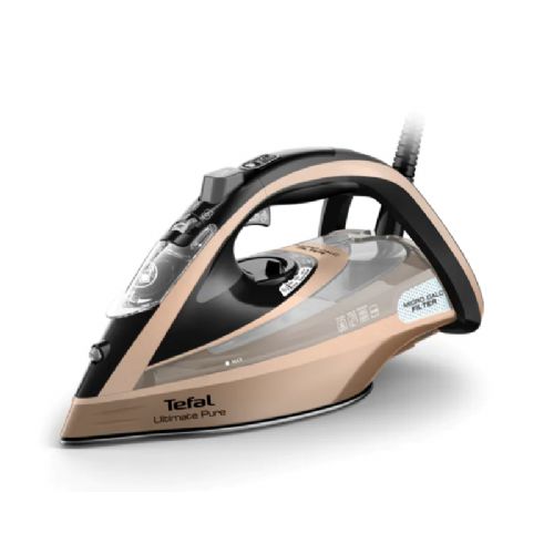 Parni likalnik Tefal Ultimate Pure FV9852E0, 3200 W, 60 g/min para, 300 g/min udar pare, samodejno čiščenje