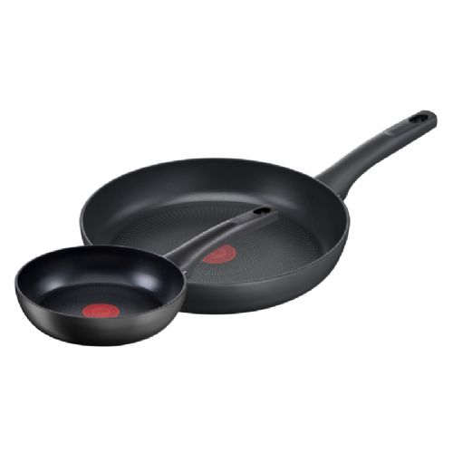 2-delni set ponev Tefal Ultimate G2689072, 22 cm in 28 cm, titanijev nelepljiv premaz, Thermo-Signal, indukcija