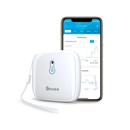 Termometer in higrometer Govee Wi-Fi, bela