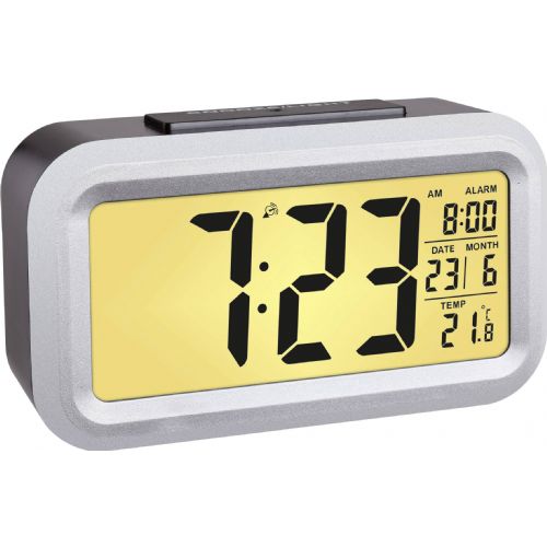 TFA Dostmann  60.2553.01  radijska  budilka  črna, srebrna  Časi alarma 1