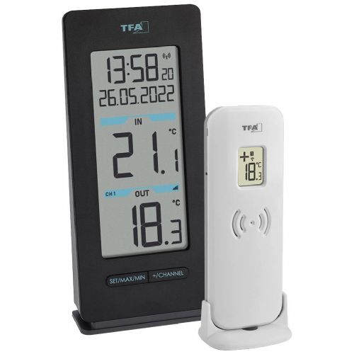 TFA Dostmann Buddy brezžični digitalni termometer črna 30.3072.01