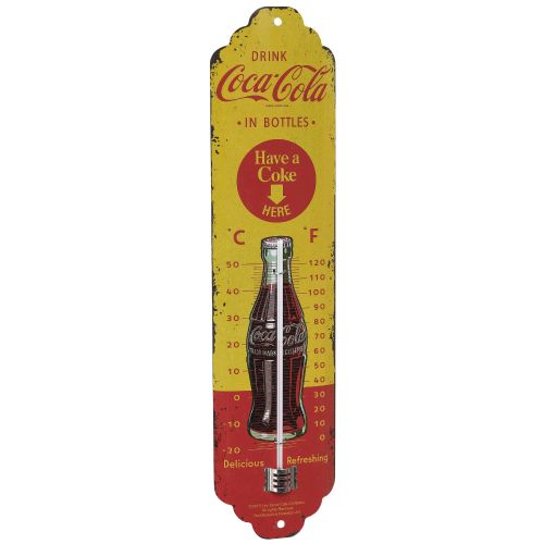 TFA Dostmann NOSTALGIC ART Coca Cola termometer rumena, rdeča 12.2060.10