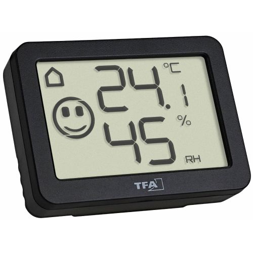 TFA Dostmann  termo/higrometer črna 30.5055.01