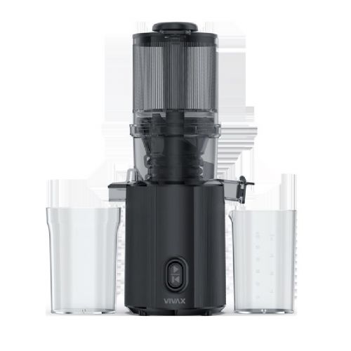 Sokovnik Vivax Slow Juicer SJ-300B, 300 W, hladno stiskanje, ločevanje pulpe, črne barve