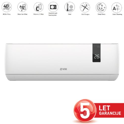 Klima Vox IJL12-SC4DWH + MONTAŽA, Wi-Fi, 4D Air Flow, C-filter, S-filter, HB
