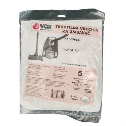 Vrečke za sesalnike VOX SL-777, 5 kosov