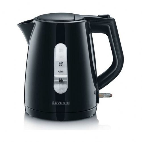Grelnik vode Severin WK 3410, 1L, 2200 W, zaščita pred pregrevanjem, avtomatski izklop, črn
