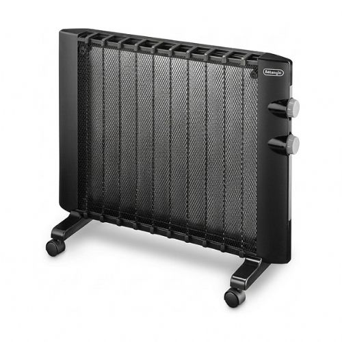 Radiator DeLonghi HMP1000 1000 W, zaščita pred zmrzaljo, nastavljiva temperatura, stenska ali samostoječa montaža, črna