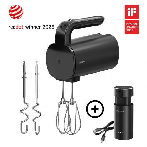 Ročni mešalnik Zwilling XTEND akumulatorski, 12V baterija, 3 hitrosti, BLDC motor, začetni komplet