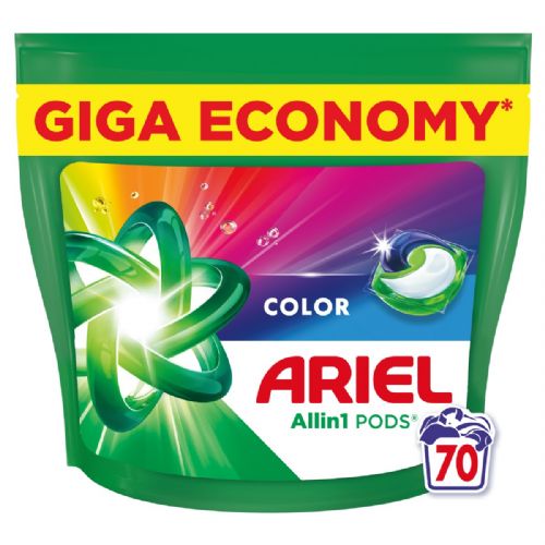 Kapsule za pranje barvnega perila Ariel color, 70 pranj