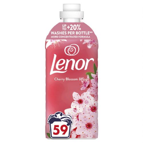Mehčalec za perilo Lenor Cherry Blossom &amp; Sage, 59 pranj / 1.239 l