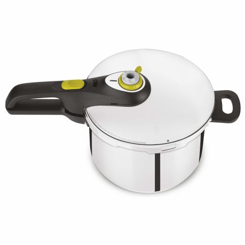 Lonec Tefal P2530738 Secure 5 Neo 6L, nerjaveče jeklo, za vse vrste kuhalnih plošč, s košaro za paro, primeren za pomivalni stroj