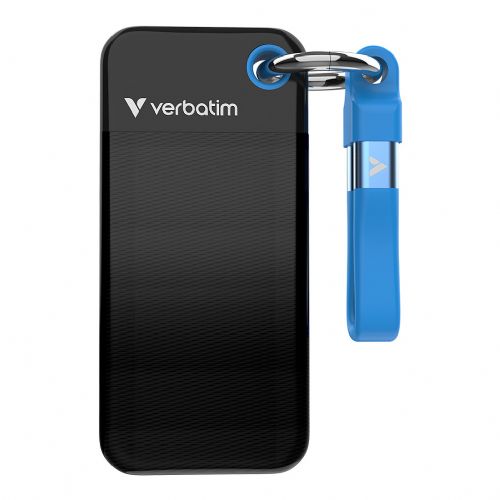 2TB Verbatim Pocket USB 3.2 Type-C črno-moder