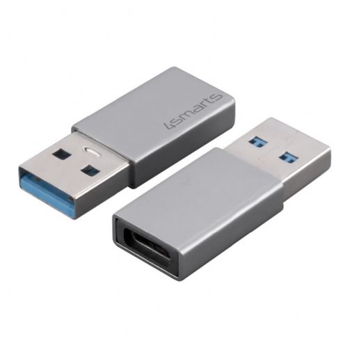 4smarts Pasivni adapter USB-A 3.0 na USB-C, komplet 2 kosov
