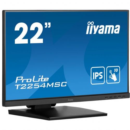Monitor Iiyama ProLite T2254MSC-B1AG 54,6 cm (21,5"), 1920x1080 (FHD), 250cd/m2, 16:9 FHD IPS Touch 4ms 60Hz HDMI DP zvočnik črn