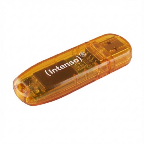 64 GB Intenso Rainbow Line / oranžna