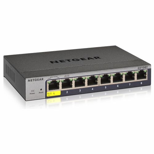 8P Netgear GS108Tv3 M RM