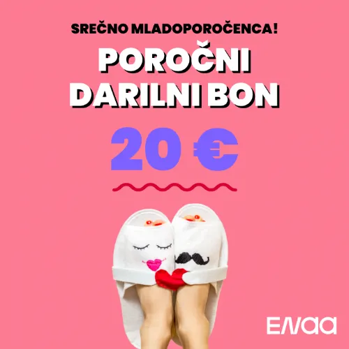 Darilni bon za mladoporočenca 20,00 €