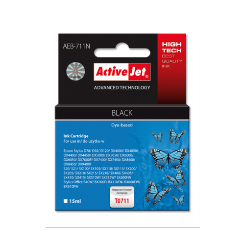 ActiveJet črno črnilo Epson T0711