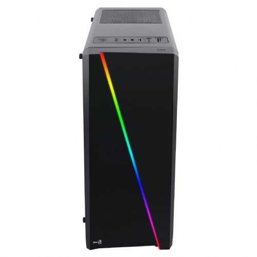 Računalniško ohišje AeroCool Cylon, ATX, LED osvetlitev, stransko okno, črne barve