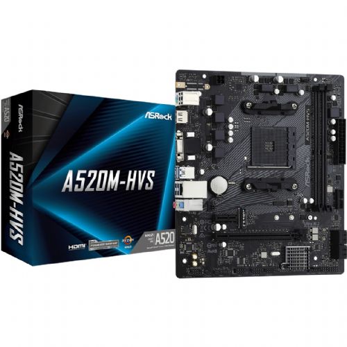 Osnovna plošča ASRock A520M-HVS, mATX, AM4, AMD