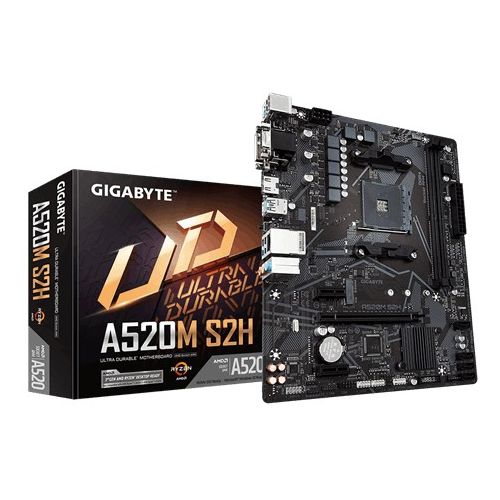 Osnovna plošča GIGABYTE GA-A520M-S2H, DDR4, SATA3, USB3.2Gen1, HDMI, AM4 mATX - A520M S2H