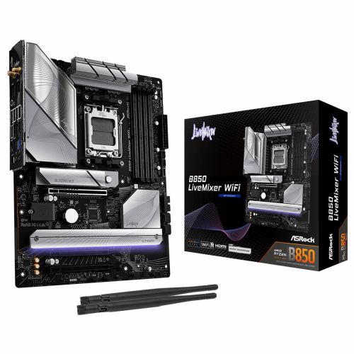 Osnovna plošča AM5 ASROCK B850 LiveMixer WiFi