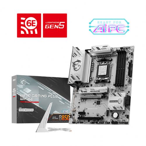 Osnovna plošča MSI B850 GAMING PLUS WiFi 6E, ATX, DDR5, Socket AM5, PCIe 5.0, RGB