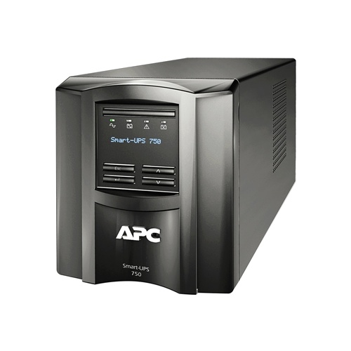 APC Smart-UPS 750 VA LCD 230 V, stolp, SmartSlot, USB, 5 min delovanja, 500 W, z SmartConnect