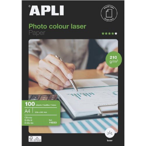 Apli Foto papir A4 Laser Glossy 210g 100 listov