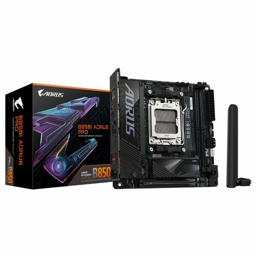Osnovna plošča Gigabyte B850I AORUS Pro AM5 DDR5 mini ITX, Wi-Fi 7, PCIe 5.0