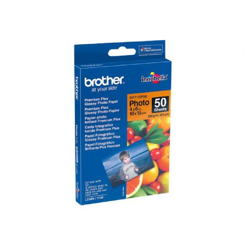 Foto papir BROTHER, sijaj, 100x150mm, 50kos