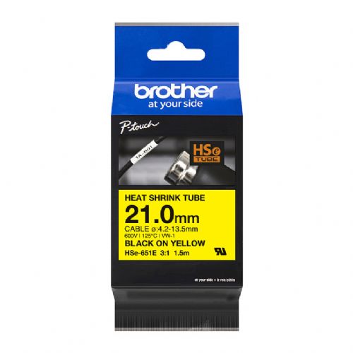 Termoskrčljivi trak BROTHER HSE651E 21 mm