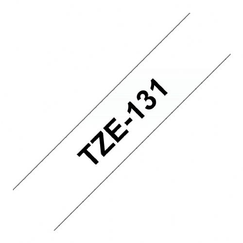 Brother TZe-131 črna/brezbarvna