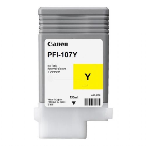 Canon PFI-107Y (6708B001) rumena, originalna kartuša