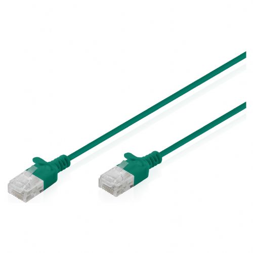 CAT 6 U-UTP tanek patch kabel, 5 m, zelen