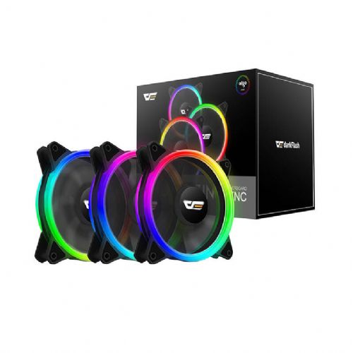 Komplet ventilatorjev za računalnik ARGB Darkflash DR12 Pro 3v1 120x120 (črn)