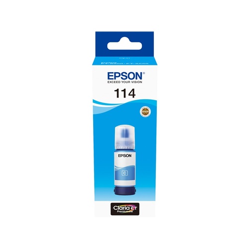 Črnilo Epson Cyan 114 EcoTank (C13T07B240)