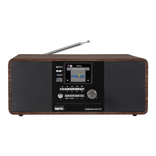 DABMAN i200 CD večfunkcijski radio DAB+/ FM/ internet/ BT, les