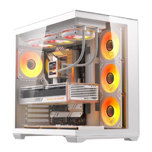 Ohišje računalnika DarkFlash C280 (belo) + 7 ventilatorjev